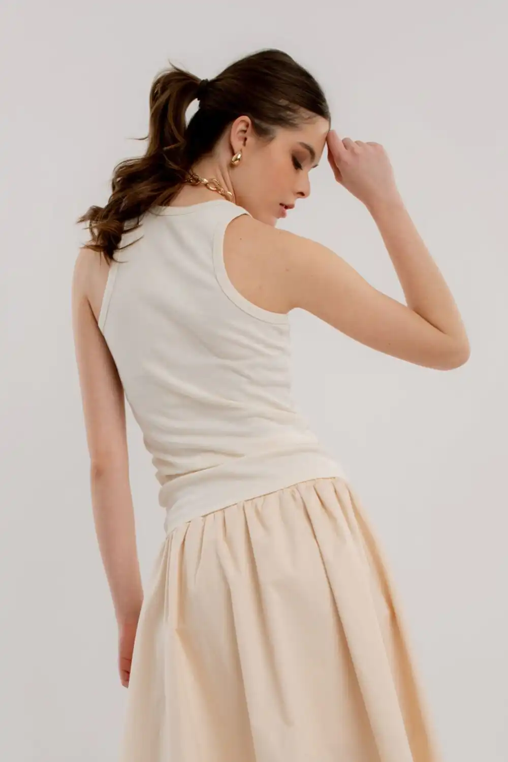 MAJICA ATLET ORGANIC OFF WHITE - Slika 3