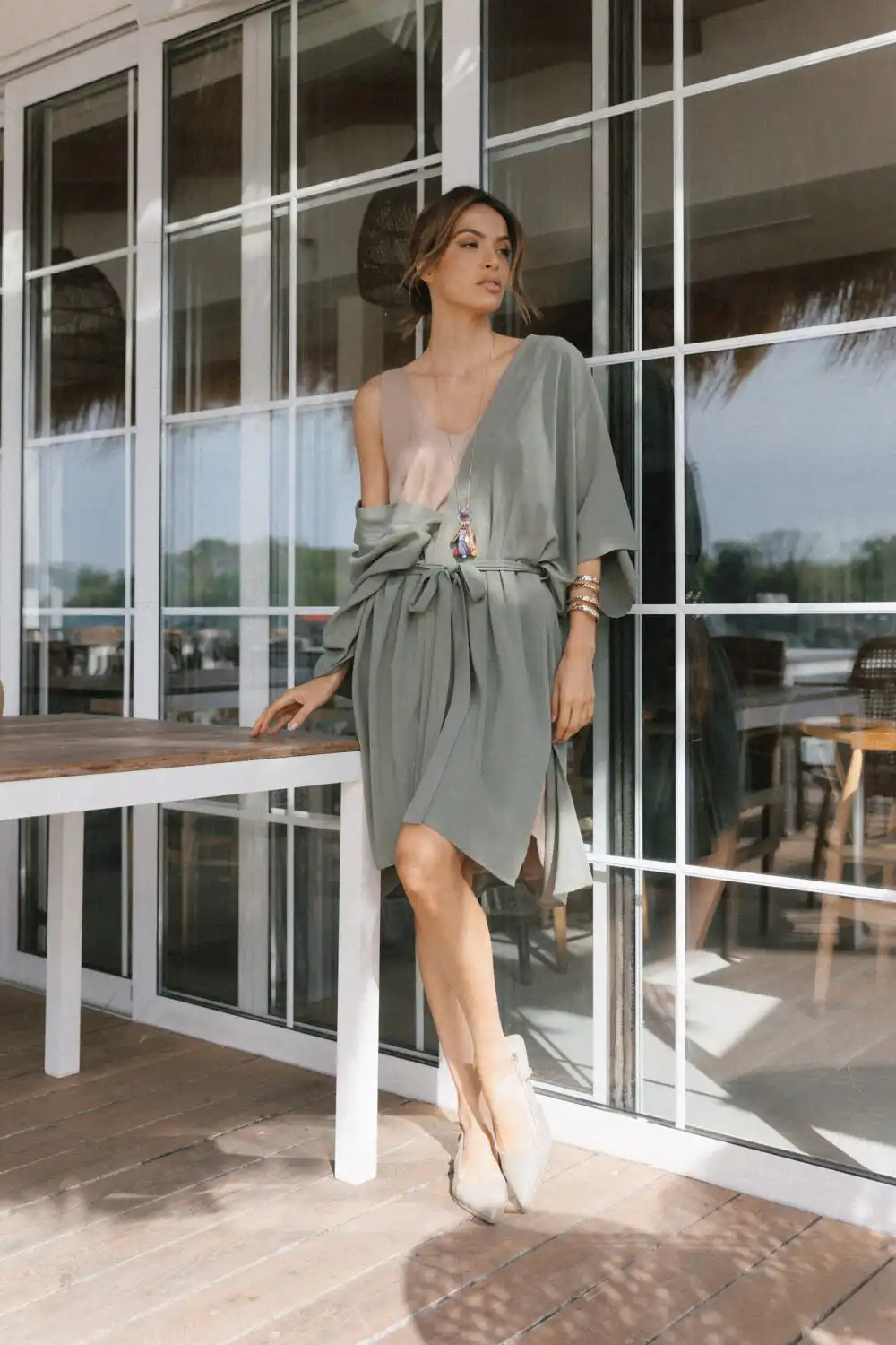 KIMONO LAGANINI OLIVE - Slika 11
