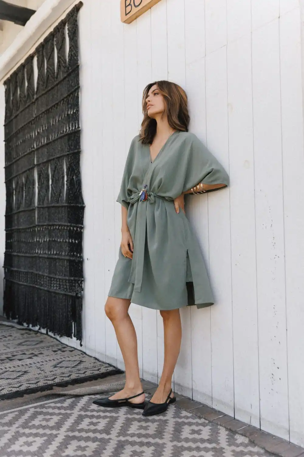 KIMONO LAGANINI OLIVE - Slika 8