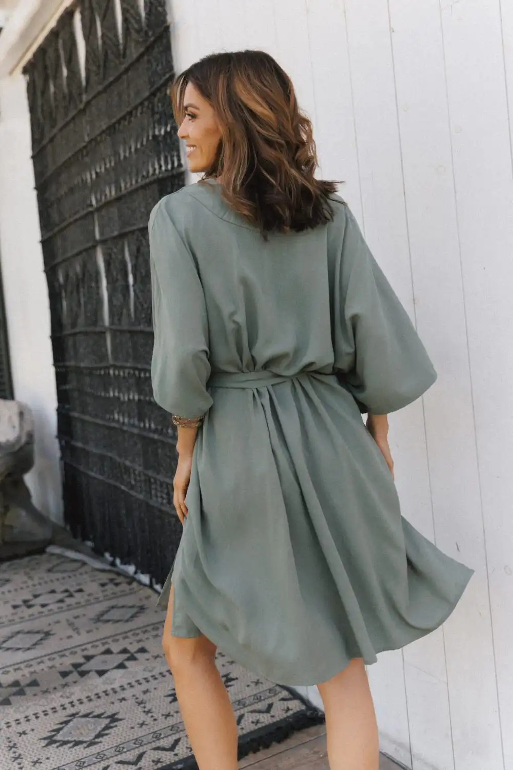 KIMONO LAGANINI OLIVE - Slika 5
