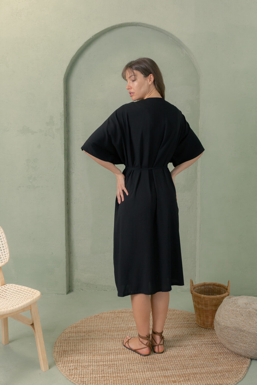 HALJINA KIMONO BLACK - Slika 4