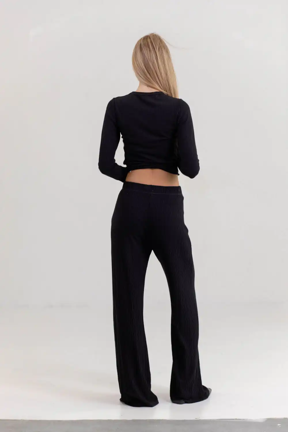 PANTALONE DERBY VISCOSE BLACK - Slika 2