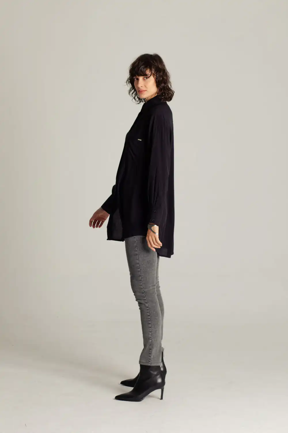 KOŠULJA OVERSIZED BLACK - Slika 5