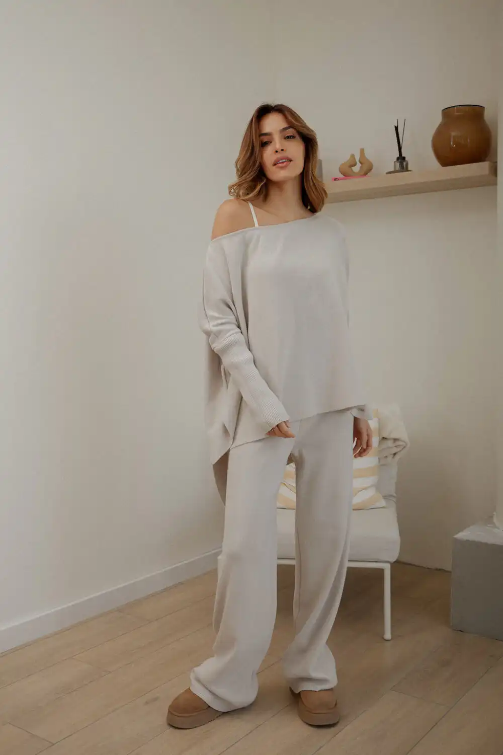 DŽEMPER KNITTED GREY - Slika 6