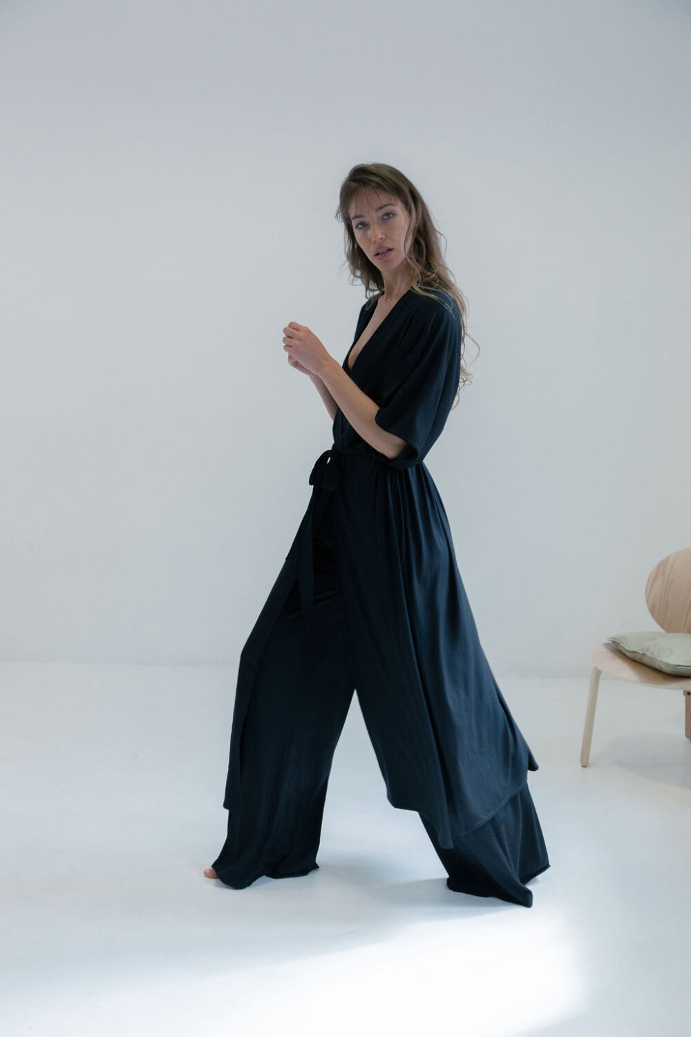 KIMONO LONG BLACK