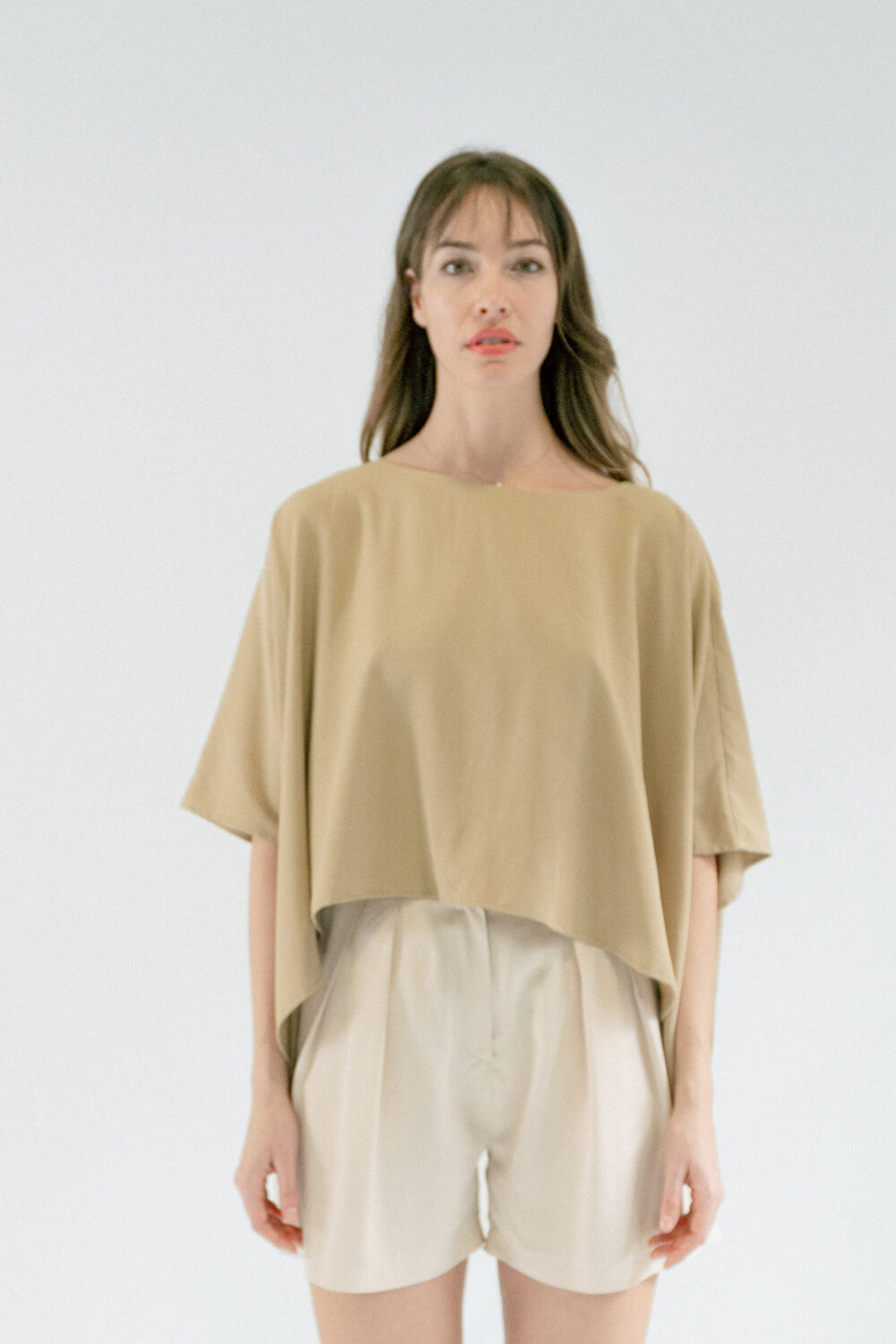 MAJICA ESSENTIAL LYOCELL SAND - Slika 5