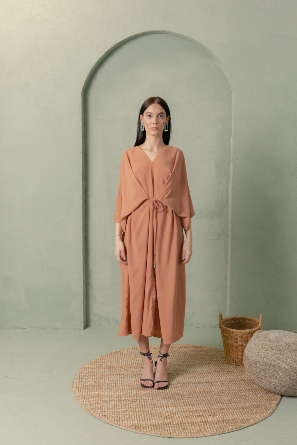 HALJINA KIMONO TERRACOTTA - Slika 6