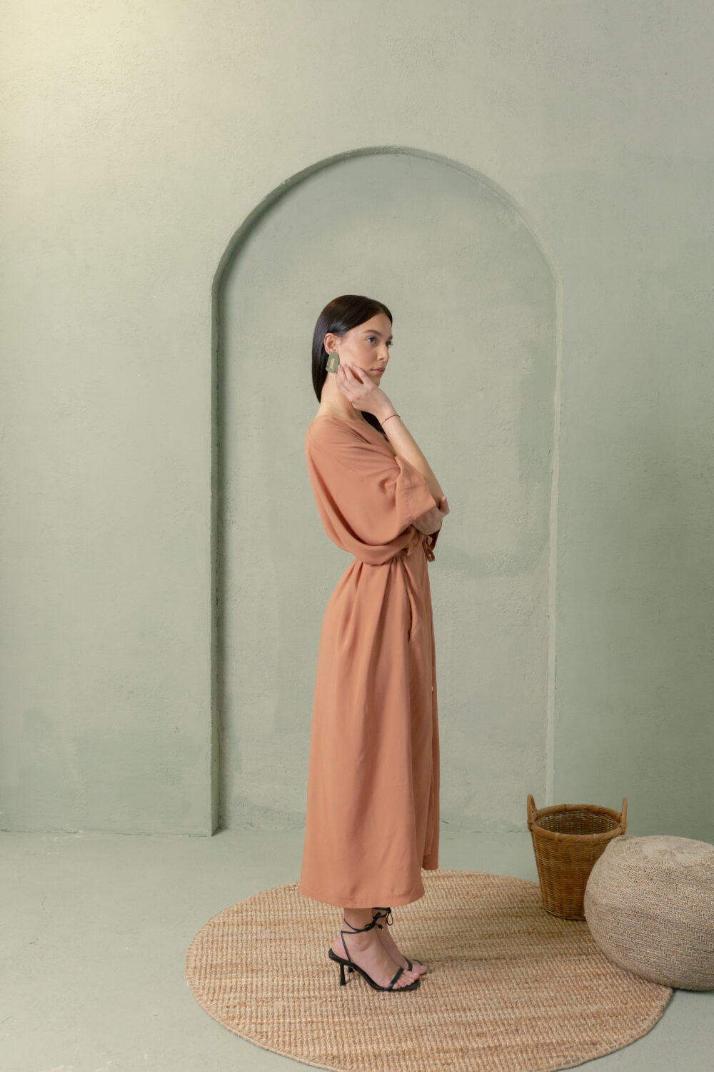 HALJINA KIMONO TERRACOTTA - Slika 5